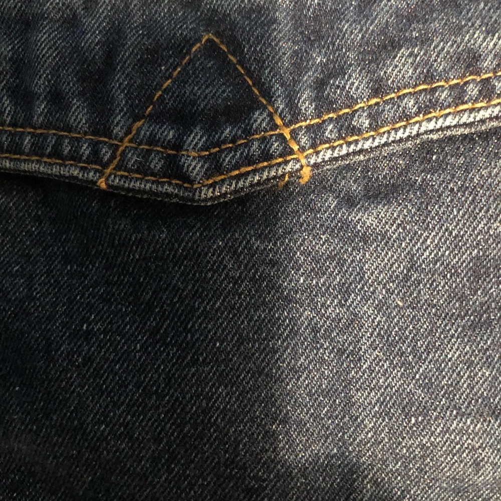 Wrangler Men’s Heavyweight Denim Blue Jean Jacket Gently Used Sized “L” Lined - Picture 7 of 14